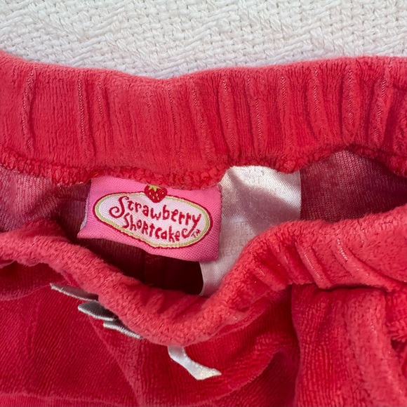 Vintage Strawberry Shortcake Velour Tracksuit Set SS Active Toddler 3T - Picture 8 of 14